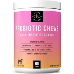 Healthy Solutions soft chew probiotics for dogs.