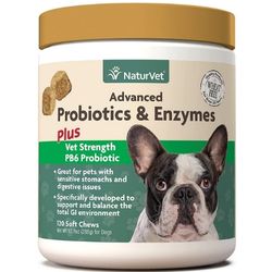 NaturVet Advanced Probiotics & Enzymes for Dogs.