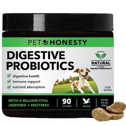 PetHonesty digestive probiotics chews for dogs.