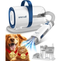 Oneisall Dog Hair Vacuum & Dog Grooming Kit.